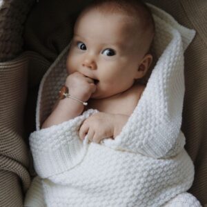 Merinoull Babyteppe - MEMI -Premium collection - Offwhite