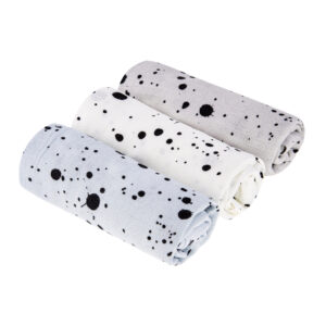 3-Pack Bamboo Muslin Klut - Sleepee - Hvit/grå/blå