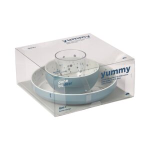 Yummy Mini Spisesett - Done by Deer - Blå