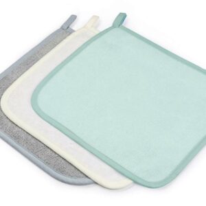 Bamboo Vaskekluter - 3 pk - MEMI - Mint/Grå/Ecru