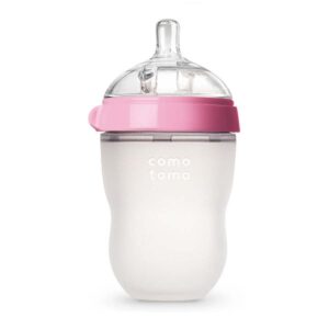 Comotomo - Natural Feel - Tåteflaske 250ml - Rosa