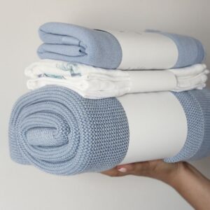 Babyteppe - Bambus&Bomull - MEMI - Baby Blue
