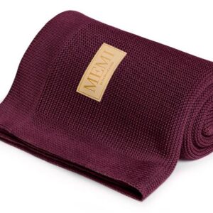 Babyteppe - Bambus&Bomull - MEMI - Burgundy