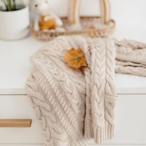 Merinoull Babyteppe - MEMI -Premium collection - Varm beige