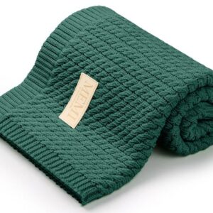 Babyteppe – Vevd pledd - MEMI - Flaskegrønn