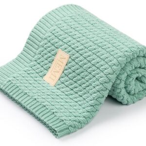 Babyteppe – Vevd pledd - MEMI - Pistasj
