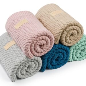 Babyteppe – Vevd pledd - MEMI- Sand