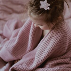 Eucalyptus & Bomull Babyteppe – Eco collection – MEMI – Rosa