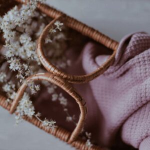 Eucalyptus & Bomull Babyteppe – Eco collection – MEMI – Rosa