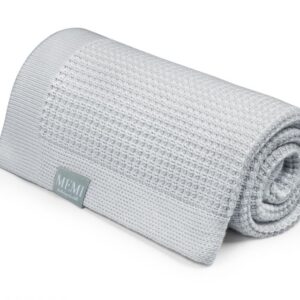 Eucalyptus & Bomull Babyteppe – Eco collection – MEMI – Sølv