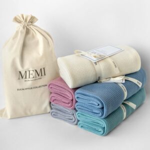 Light Eucalyptus Babyteppe - Eco collection - MEMI - Ecru