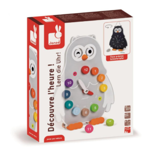 Lær klokka-Ugle - Janod