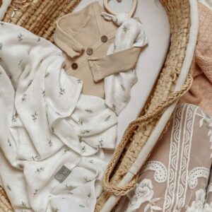 Bamboo Swaddle – 60×60 – MEMI – Leaves