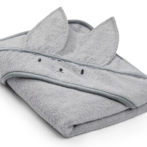 Bamboo håndkle med kaninhete - MEMI - Grå