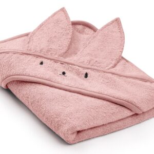 Bamboo håndkle - med kaninhete - MEMI - Rosa