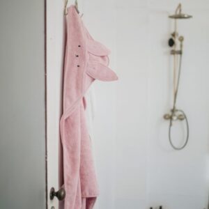 Bamboo håndkle - med kaninhete - MEMI - Rosa