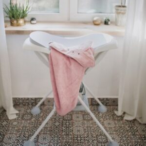 Bamboo håndkle - med kaninhete - MEMI - Rosa