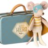 Maileg - Superhero mouse - Little brother in suitcase