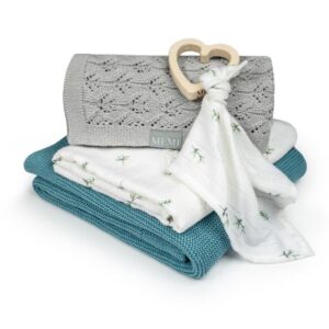 Babyteppe - Bambus&Bomull - MEMI - Teal