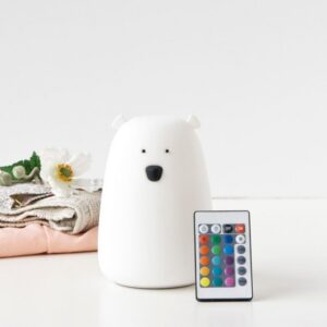 lampka silikonowa mis duzy bialy z pilotem 1