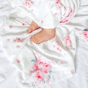 Bamboo Swaddle – Svøpeteppe -120×120 – Yosoy – Japanese Flowers