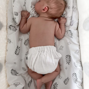 Sengesett med fyll - Økologisk bomull - Yosoy - Grey Leaves