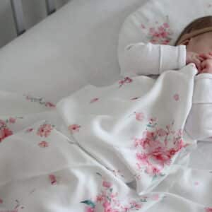 Bamboo Swaddle – Svøpeteppe -120×120 – Yosoy – Japanese Flowers