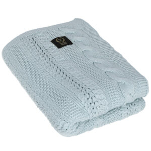Babyteppe – Strikket pledd – Yosoy – Dreamy - Light blue