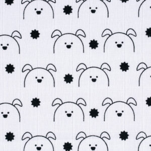 Muslin Swaddle Burp Blanket XL Little Chums Dog4