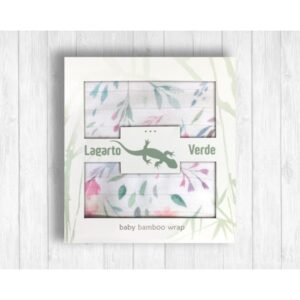 Bamboo Swaddle - 75 x 100 - Lagarto Verde - Pastellkviser