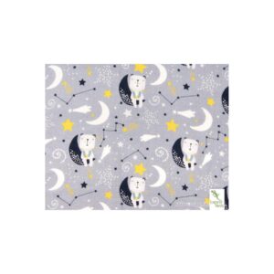 Musselin Gulpekluter 2-pk - 70 x 70 - Lagarto Verde - Planeter/Måner