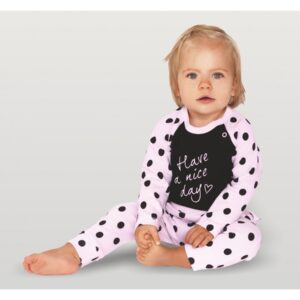 Body med prikker - økologisk bomull - Nini