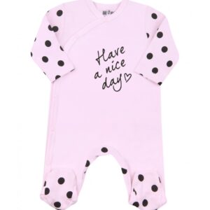 Pyjamas med fot - Heldress - økologisk bomull - Nini