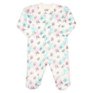 Pysjamas med fot – Heldress – økologisk bomull – Nini