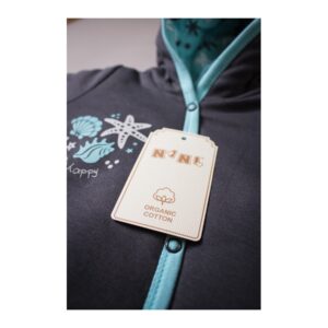 Fôret babydress med føtter – økologisk bomull – Nini – Shells